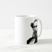 Porträt von Charles Dickens Kaffeetasse (VorderseiteRechts)