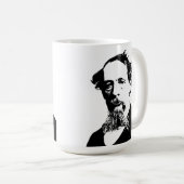 Porträt von Charles Dickens Kaffeetasse (VorderseiteRechts)