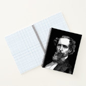 Porträt von Charles Dickens Notizblock (Innenseite)