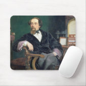 Porträt von Charles Dickens (Öl auf Leinwand) Mousepad (Mit Mouse)
