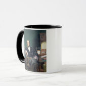 Porträt von Charles Dickens (Öl auf Leinwand) Tasse (Vorderseite Links)