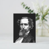 Porträt von Charles Dickens Postkarte (Stehend Vorderseite)