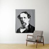Porträt von Charles Dickens Wandteppich (Beispiel)