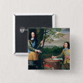 Porträt von Charles I und Sir Edward Walker Button (Vorne & Hinten)