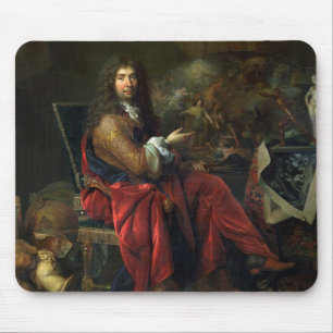 Porträt von Charles Le Brun (1619-90) 1686 (Öl a Mousepad