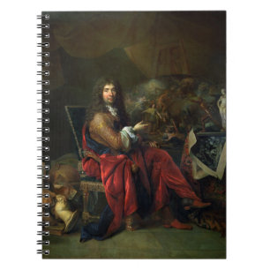 Porträt von Charles Le Brun (1619-90) 1686 (Öl a Notizblock