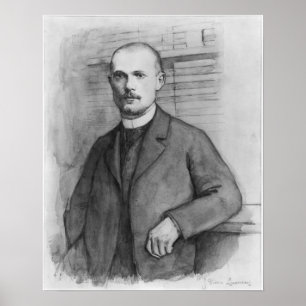 Porträt von Charles Peguy Poster