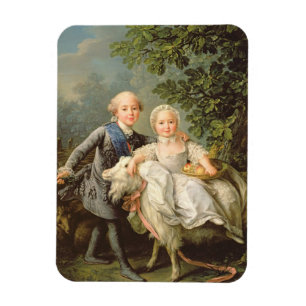 Porträt von Charles Philippe von Frankreich Magnet