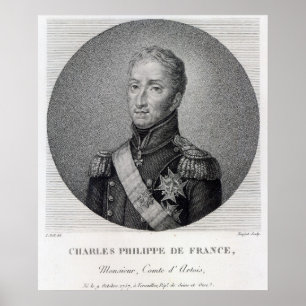 Porträt von Charles von Frankreich Poster