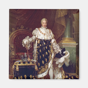 Porträt von Charles X in den Krönungs-Roben, 182 Magnet