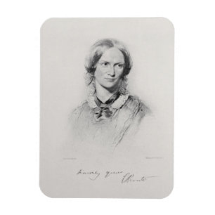 Porträt von Charlotte Bronte, graviert von Magnet