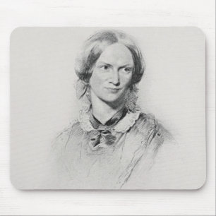 Porträt von Charlotte Bronte, graviert von Mousepad