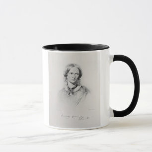 Porträt von Charlotte Bronte, graviert von Tasse