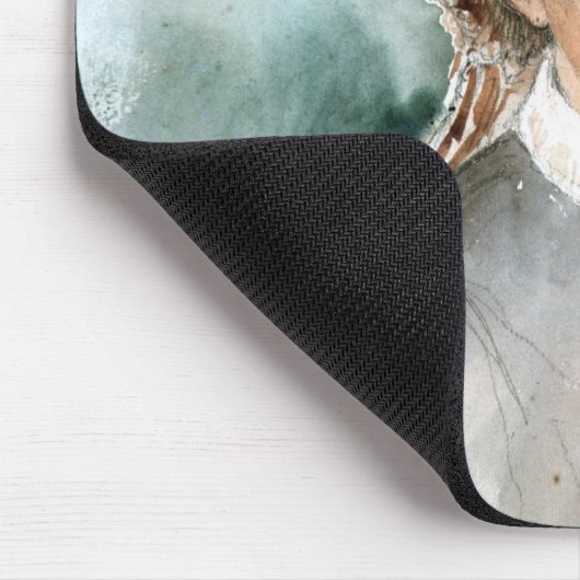 Porträt von Clara Schumann 1853 Mousepad (Ecke)