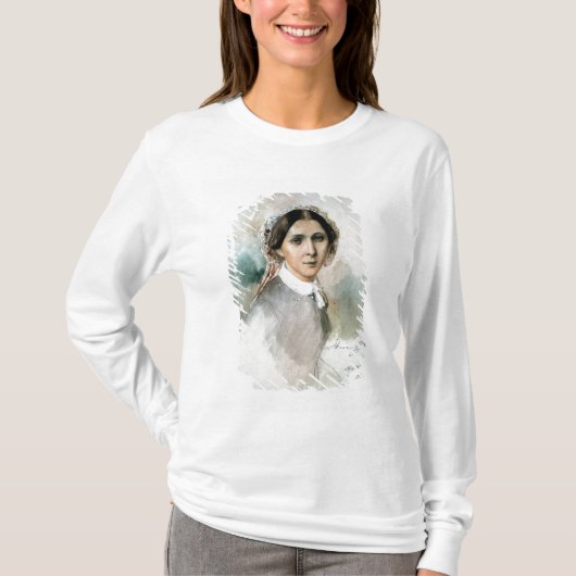 Porträt von Clara Schumann 1853 T-Shirt (Vorderseite)