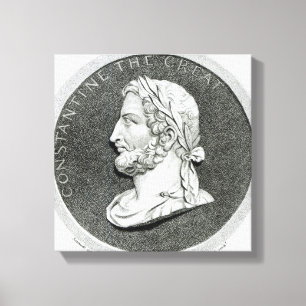 Porträt von Constantine das große Leinwanddruck