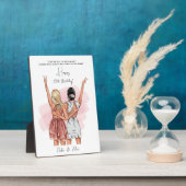 Porträt von Custom Birthday Friends - Rosa Fotoplatte (Seite)