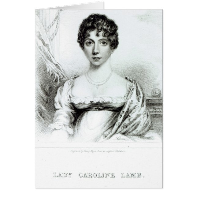 Porträt von Dame Caroline Lamb (Vorne)