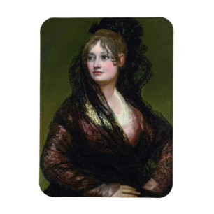 Porträt von De Goya Dona Isabellfarbe de Cabos Magnet