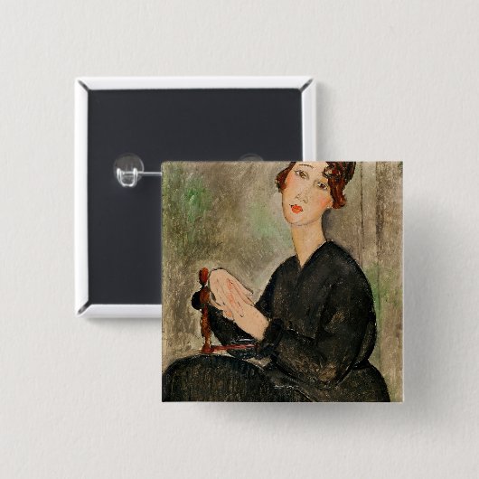 Porträt von Dedie Hayden, 1918 Button (Vorne & Hinten)