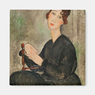 Porträt von Dedie Hayden, 1918 Magnet