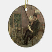 Porträt von Doktor Martinez, 1878 (Öl auf Keramikornament (Links)