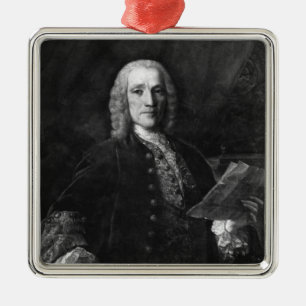 Porträt von Domenico Scarlatti Silbernes Ornament