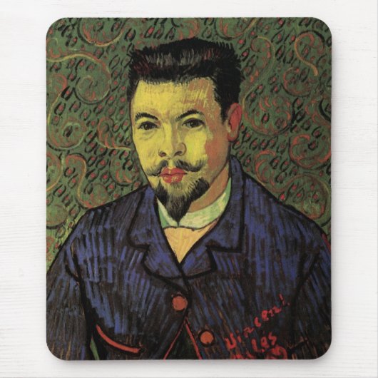 Porträt von Dr. Felix Rey von Vincent van Gogh Mousepad (Vorne)