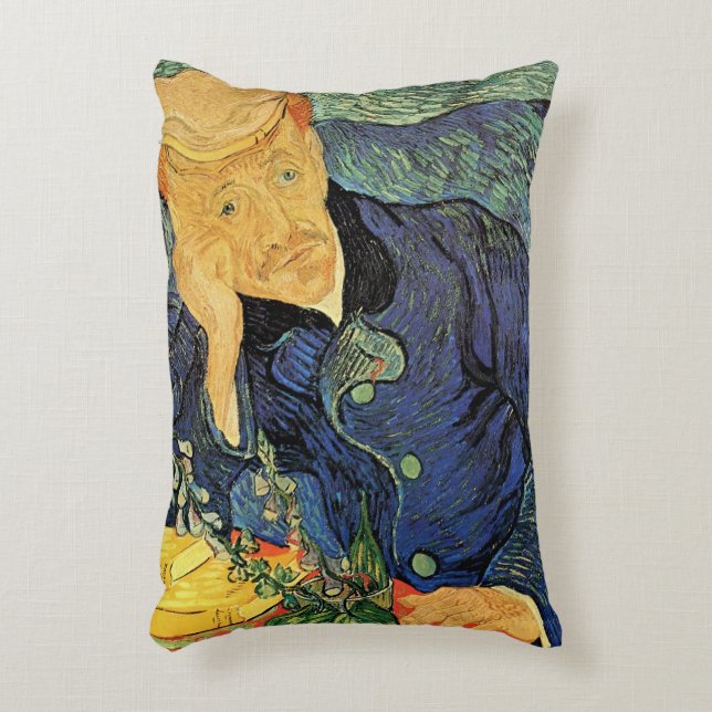Porträt von Dr. Gachet von Vincent van Gogh Dekokissen (Vorderseite(Vertikal))