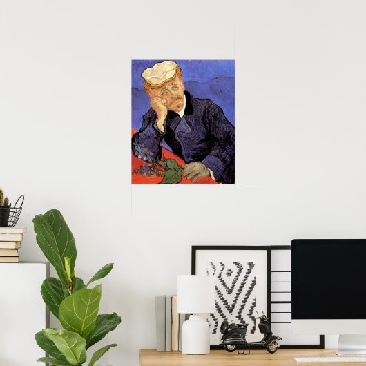Porträt von Dr. Gachet von Vincent van Gogh Poster (Heimbüro)