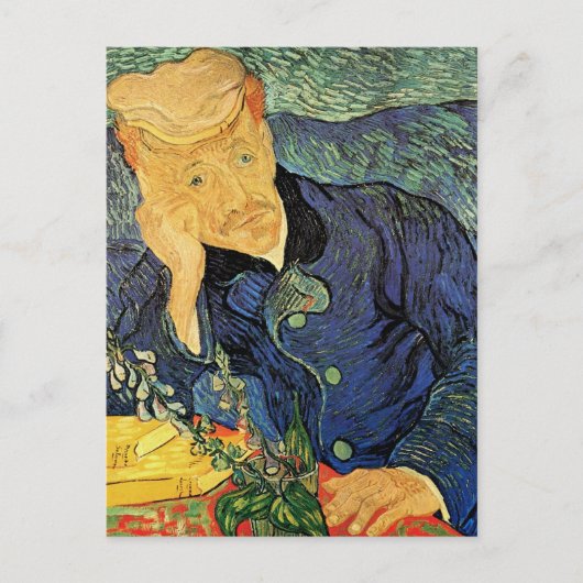 Porträt von Dr. Gachet von Vincent van Gogh Postkarte (Vorderseite)