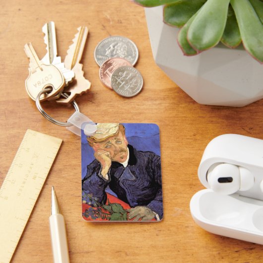 Porträt von Dr. Gachet von Vincent van Gogh Schlüsselanhänger (Schreibtisch)