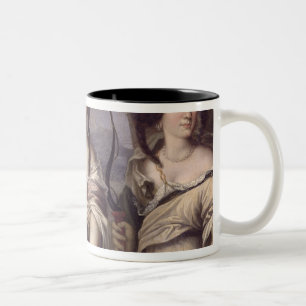 Porträt von drei von Nichten des Kardinals Zweifarbige Tasse