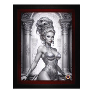 Porträt von Drusella Arkaevis AI-Kunst von Xzendor Fotodruck