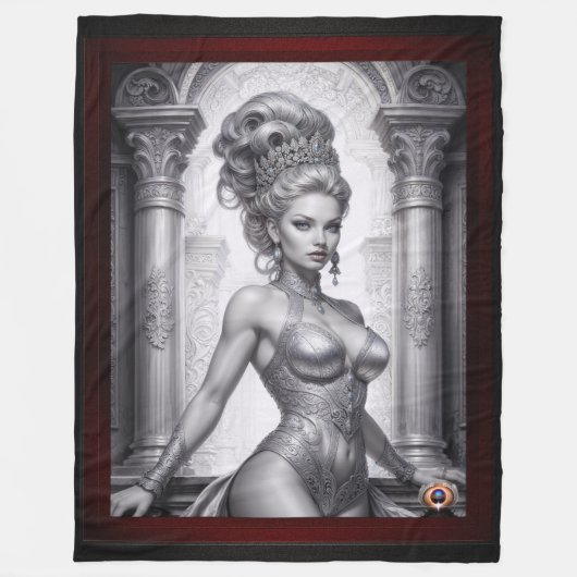 Porträt von Drusella Arkaevis Kunst, Dichtung und Fleecedecke (Vorderseite)