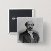 Porträt von Duc Charles de Morny c.1850 Button (Vorne & Hinten)