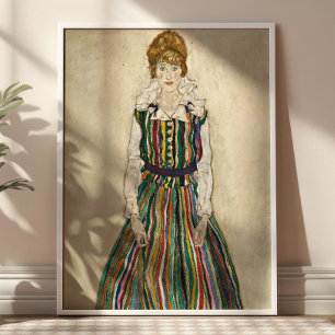 Porträt von Edith von Egon Schiele Fine Art Poster