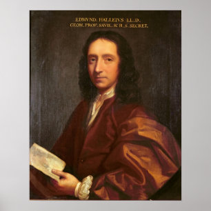 Porträt von Edmond Halley, c.1687 Poster