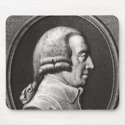 Porträt von einem Medaillon von Adam-Smith Mousepad (Vorne)