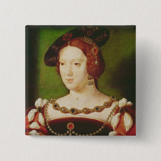 Porträt von Eleonor von Hapsbourg Button (Vorderseite)