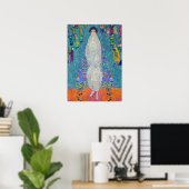 Porträt von Elisabeth Lederer, Gustav Klimt Poster (Heimbüro)