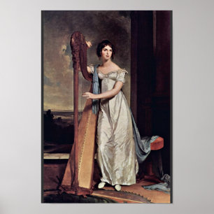 Porträt von Eliza Ridgely (die Dame With The Harp Poster