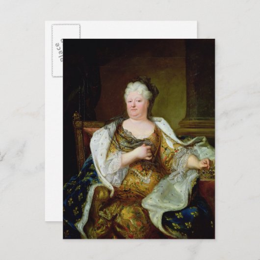 Porträt von Elizabeth Charlotte von Bayern Postkarte (Vorne/Hinten)