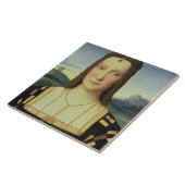 Porträt von Elizabeth Gonzaga, c.1504 (Öl auf Fliese (Seite)