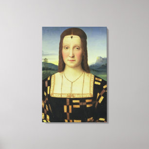 Porträt von Elizabeth Gonzaga, c.1504 (Öl auf Leinwanddruck