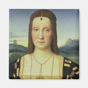 Porträt von Elizabeth Gonzaga, c.1504 (Öl auf Magnet