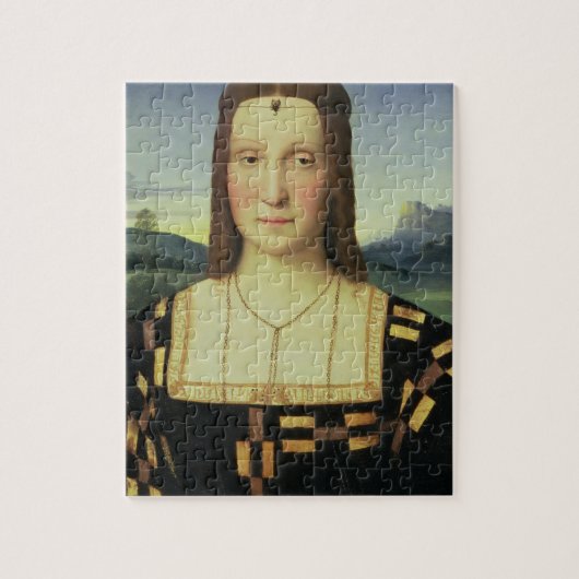 Porträt von Elizabeth Gonzaga, c.1504 (Öl auf Puzzle (Vertikal)