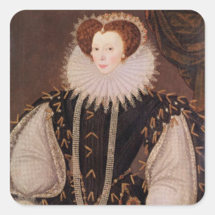Porträt von Elizabeth Sydenham Quadratischer Aufkleber