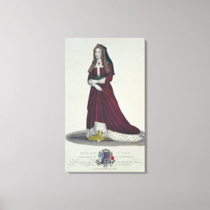 Porträt von Elizabeth von York, 1841 Leinwanddruck