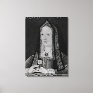 Porträt von Elizabeth von York Leinwanddruck